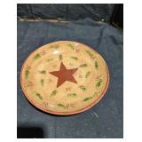 Handcrafted Decorative Star Plate, 1993