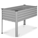 Moonlight Gray Galvanized Steel Raised Bed