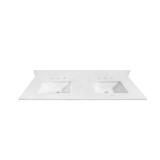 61W x 22D Quartz Double Sink Top