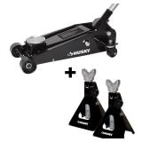 Husky 3-Ton Floor Garage Car Jack no jack stands