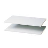 Easy Track 24 in. White Wood Shelf