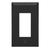 Amerelle Metallic 1-Gang Rocker Plate - Black
