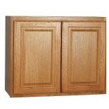 Hampton 30" Wall Bridge Cabinet Oak