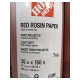 36 in x 166 ft red rosin paper