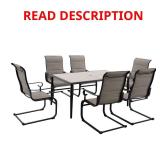 (Box 2 of 2) Glenridge Falls 7-Piece Outdoor Dini
