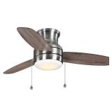 Ashby Park 44-in White LED Fan with Light