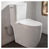 21" Tall Skirted Toilet, 2-Piece White