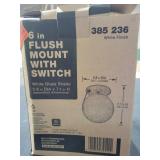 6" flush mount with switch