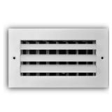 8 in. x 4 in. Aluminum Curved Blade Register