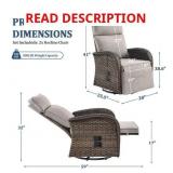 Rotavia Reclining (1 Chair) Wicker Outdoor 360  S