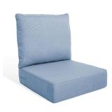 Duraolex 22x24x6 2-Piece Lounge Chair Blue