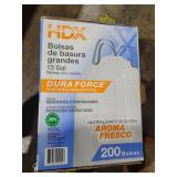 HDX 13 Gal Drawstring Trash Bags