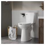 Tall Toilet for Seniors 21" 2-Piece White