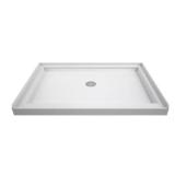 SlimLine 48x34 Shower Base Center Drain White