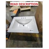 24.5" x 18-5/8" x 7" White Sink