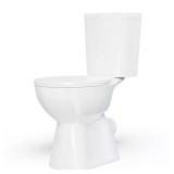19 in Rear Discharge 2-Piece Toilet, White