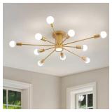 Cedernut 40" 10-Light Gold Sputnik Mount