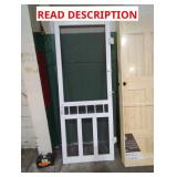 White Screen Door 80" x 30"