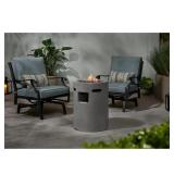 Pendra 19.5x26 Round Concrete Gas Fire Column