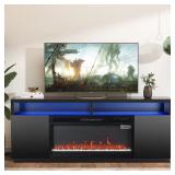Fireplace Insert for TV Stand, Black *Insert Only