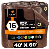 Xpose Safety 40x60 Poly Tarp - 16 Mil