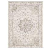 Baykal Taupe 9 ft. x 12 ft. Vintage Rug