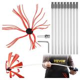 Flexible Chimney Sweep Kit 33 ft Rotary Brush