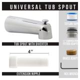 Universal Fit 7 in. Diverter Tub Spout, Chrome