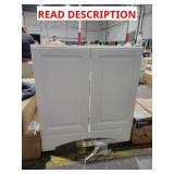 White vanity NO TOP 32.5"x30.5"x19"