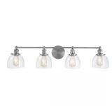 Evelyn 37.5 in. 4-Light Brushed Nickel Vanity