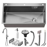 30 in. Undermount Sink with Faucet
