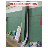 (2) Damaged End Kickboard Piece Grey 4 1/2" x 7