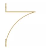 (4) Lewiston Steel Satin Gold Shelf Bracket 100 l