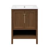 Chateau 24" Freestanding Vanity w/Brown Oak