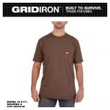 Men's X-Large Brown GRIDIRON Tee