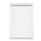 White Cordless Vinyl Blinds, 2' Slats, 35x64