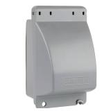 Gray 1-Gang Weatherproof Receptacle Cover