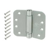 4 in. x 5/8 in. Radius Satin Chrome Door Hinge