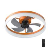Dusen 20-in LED Orange Ceiling Fan Light