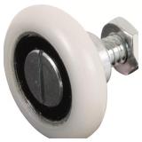 1-1/8 in. White Nylon Rollers (2-pack)