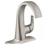 Cursiva Single-Handle Bathroom Faucet, Nickel