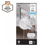 G25 Globe LED Filament Bulb, Daylight, 3-Pack