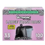 33 Gal. Large Trash Bags (100 Count)