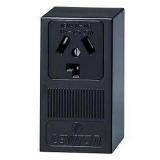30 Amp Surface Mount Outlet, Black 5054-P00