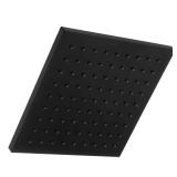 Matte Black 1-Spray 8.8' Wall Shower Head