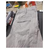 Men's 32x30 Gray Cotton/Poly Pants, 7 Pockets