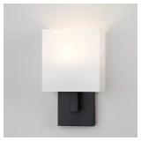 Celina 7 in. 1-Light Black Wall Sconce