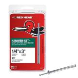 1/4 in. x 3 in. Hammer-Set Anchors (25)