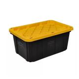 17 Gal Tough Storage Tote   Black Lid