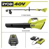 RYOBI 40V Cordless Trimmer & Blower Combo